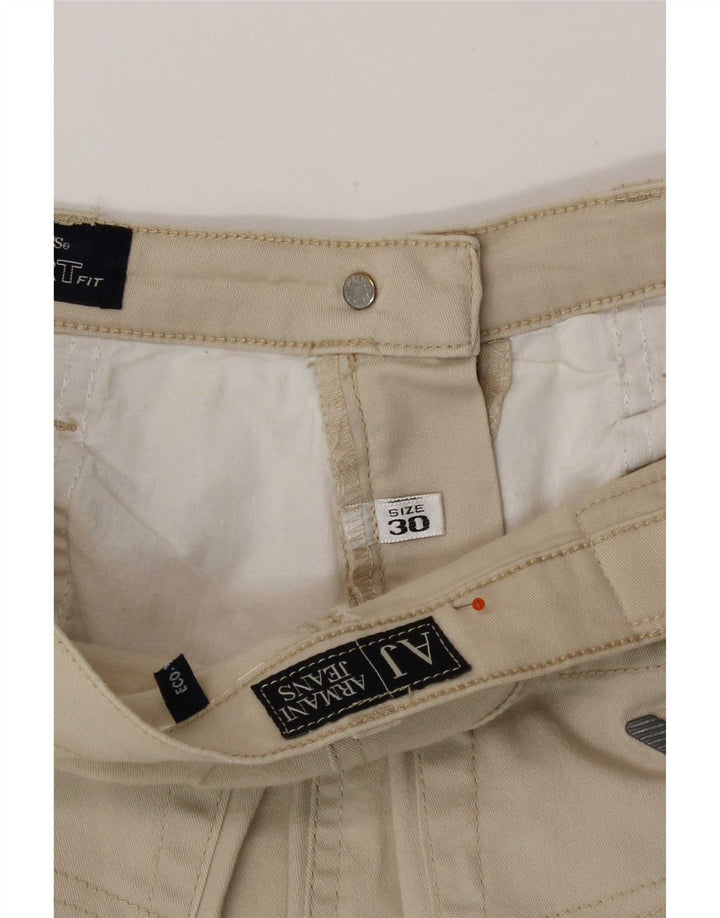 Pantaloni casual dritti da donna Armani W30 L30 Beige