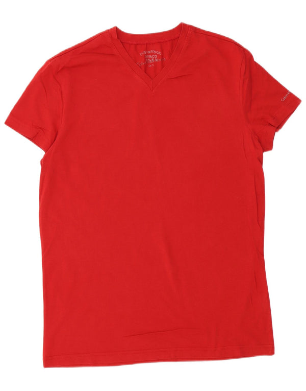 Maglietta da uomo Calvin Klein Jeans Top XL in cotone rosso