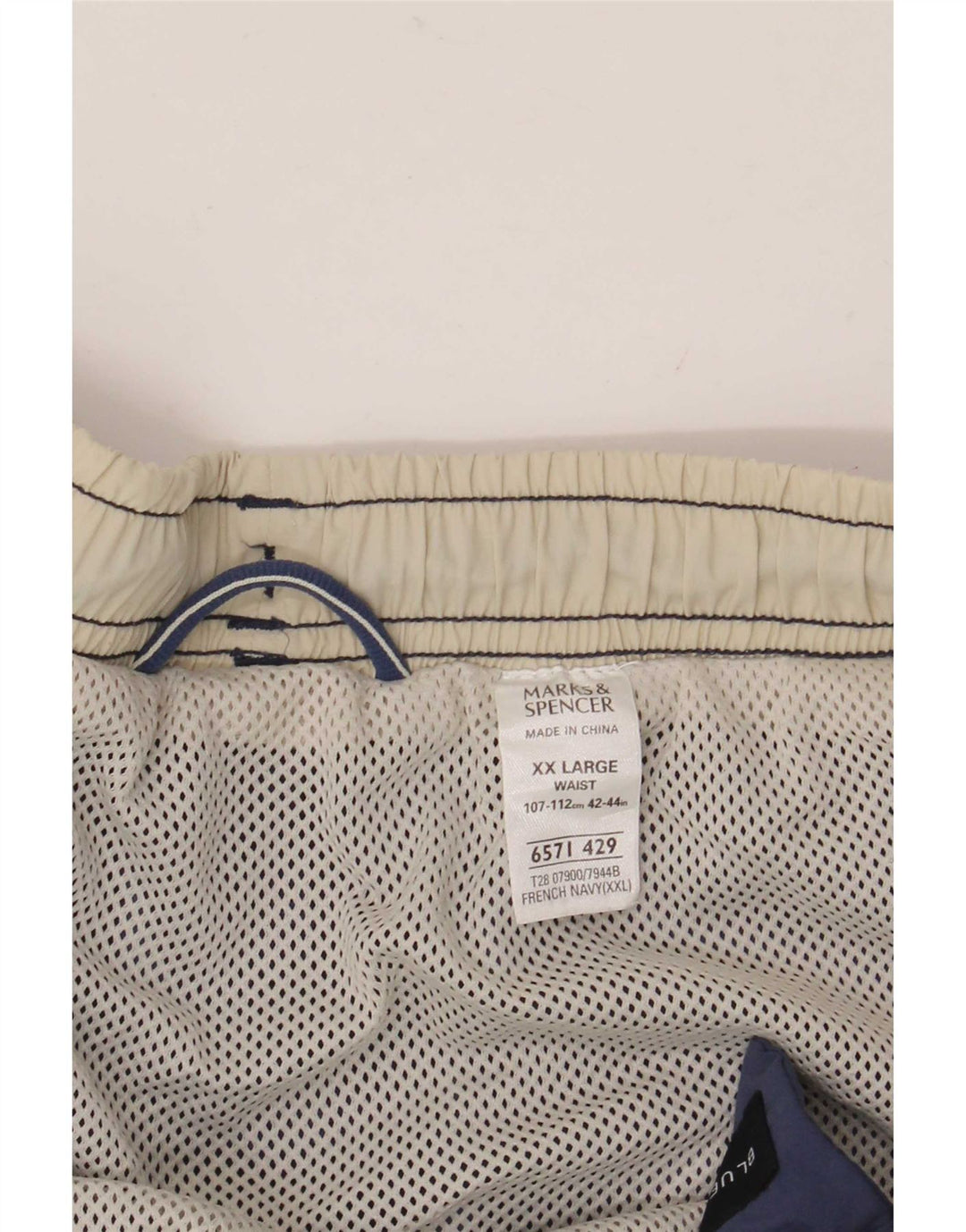 Pantaloncini da bagno da uomo Marks & Spencer 2XL blu navy in poliammide