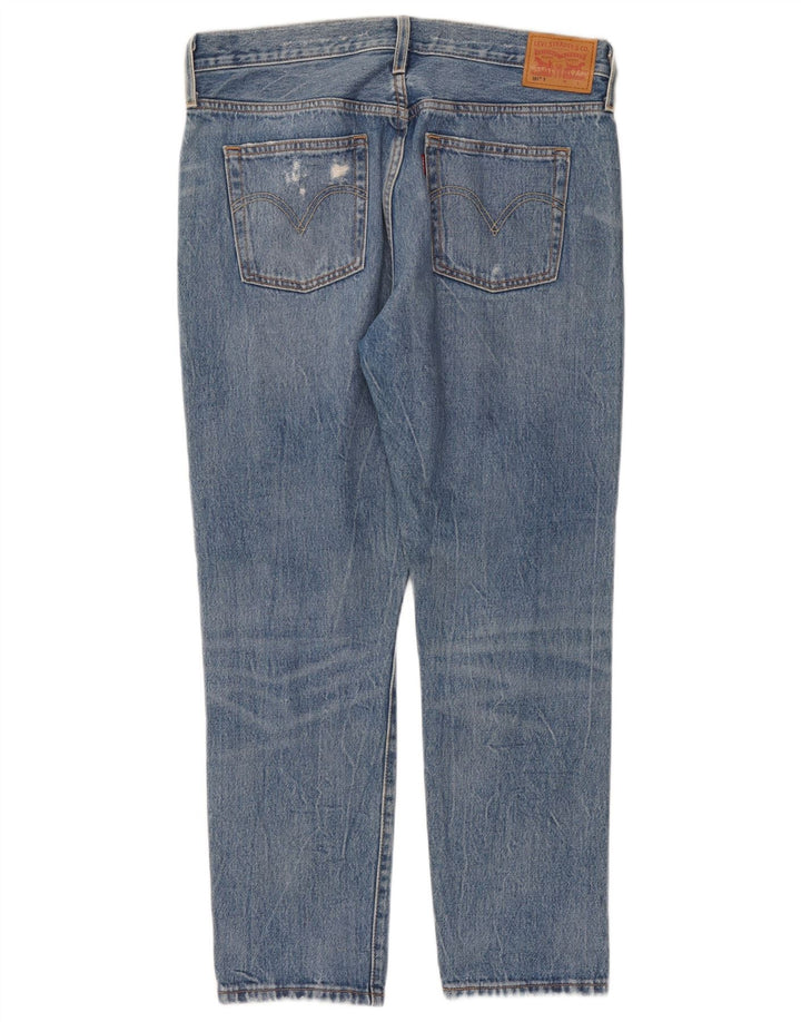 Jeans dritti effetto vissuto Levi's 501 da donna W29 L28 in cotone blu