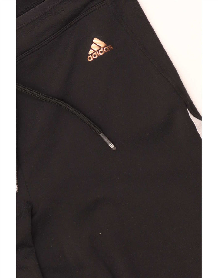 Pantaloni della tuta Adidas Climalite da donna UK 10 piccoli neri