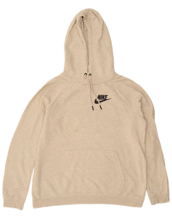 Felpa con cappuccio da uomo Nike Large Beige