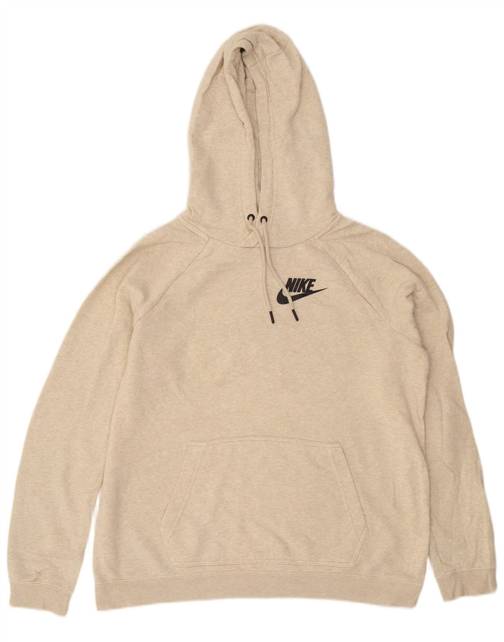 Felpa con cappuccio da uomo Nike Large Beige