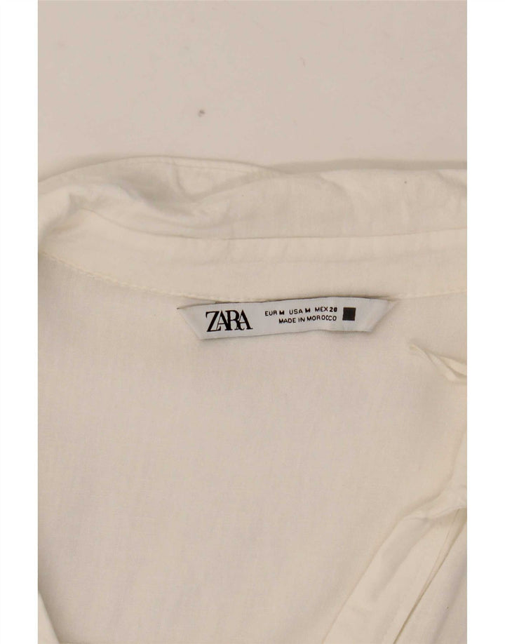 Camicia oversize da donna Zara UK 14 bianca media