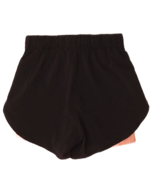 Pantaloncini sportivi Nike da donna Dri Fit UK 4 XS poliestere nero