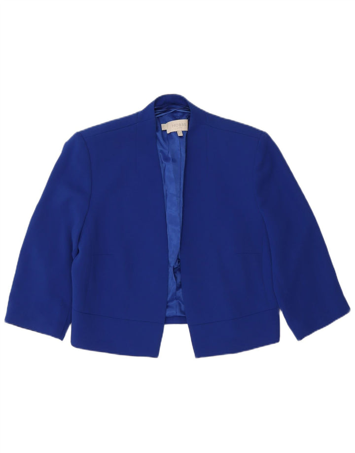 Giacca bolero da donna con maniche a 3/4 Hobbs UK 12 poliestere blu medio