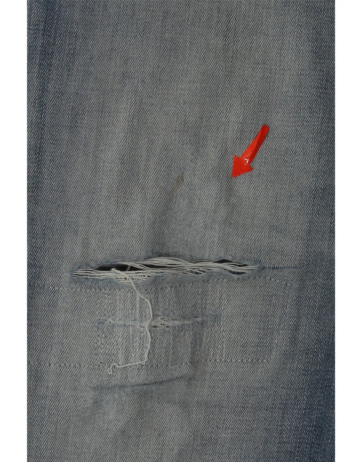 Jeans dritti effetto consumato Wrangler da uomo Greensboro W33 L31 cotone blu