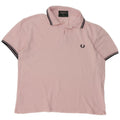 Polo da uomo Fred Perry in cotone a righe grandi rosa