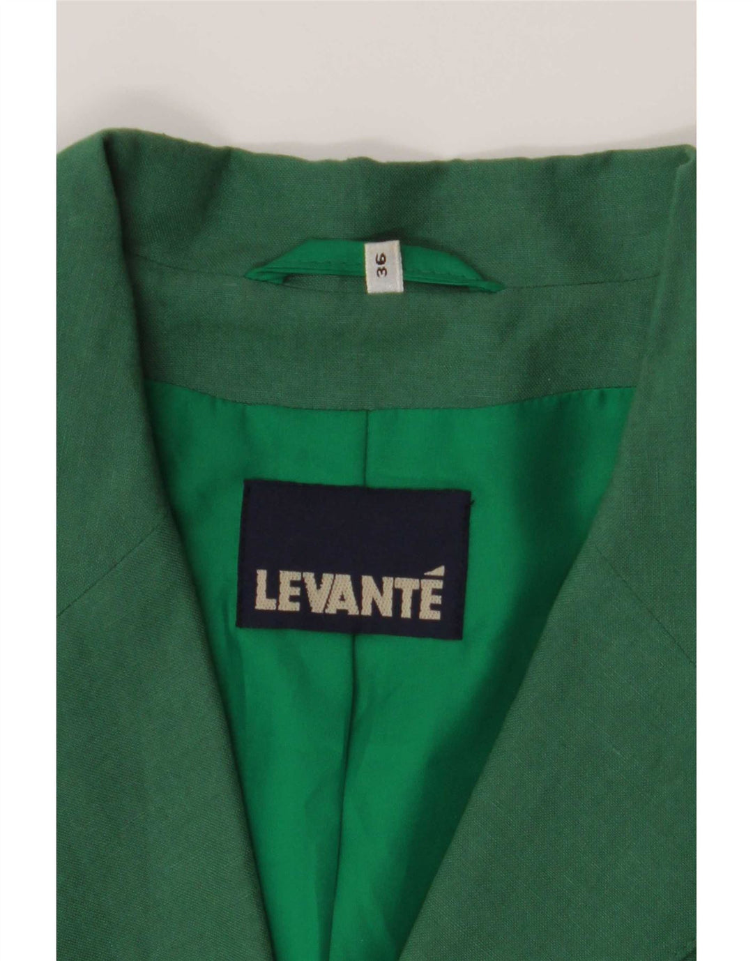 Giacca blazer a 4 bottoni da donna Levante EU 36 piccola poliestere verde