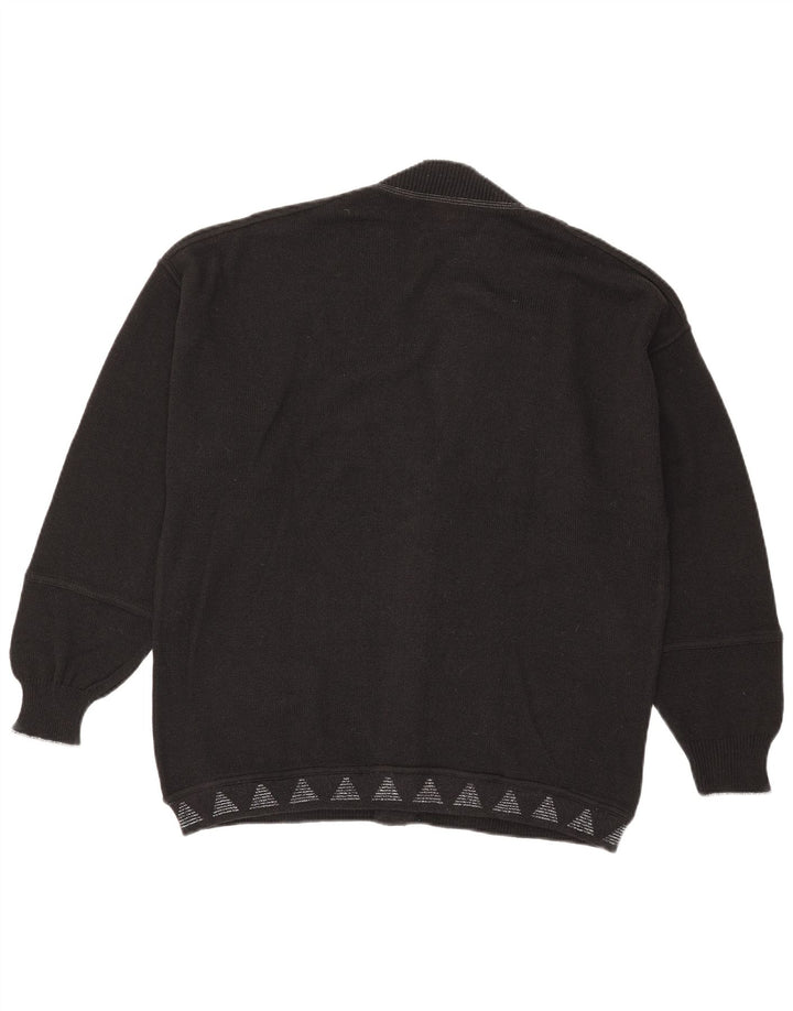 Maglione cardigan da uomo Il Granchio XL Nero geometrico
