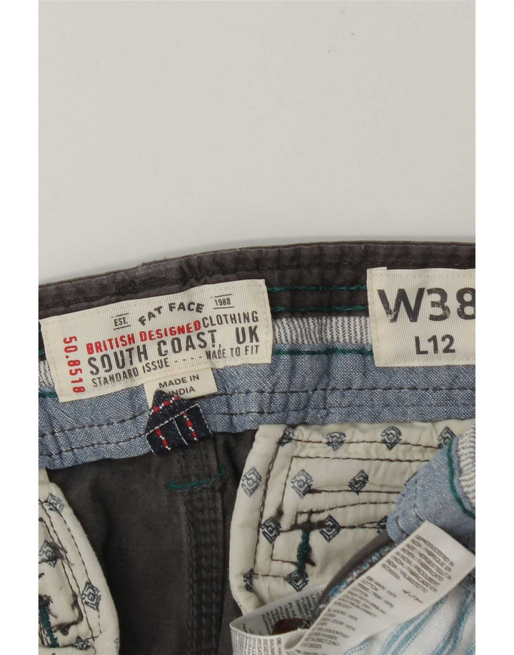Pantaloncini cargo da uomo Fat Face W38 XL in cotone grigio