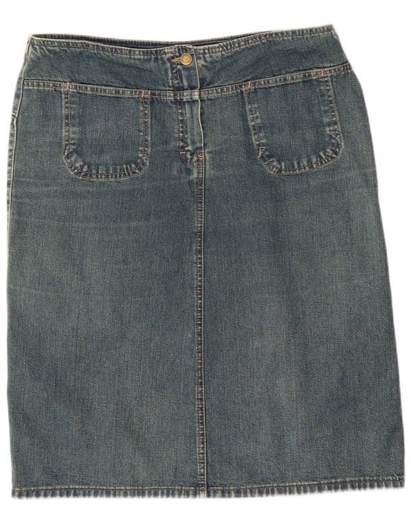 Gonna in denim da donna Etam UK 14 grande W32 cotone blu