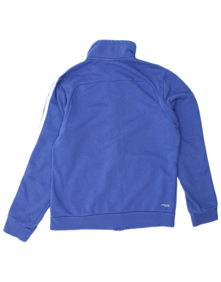 Giacca da tuta da donna Climalite ADIDAS UK 12/14 Cotone blu medio