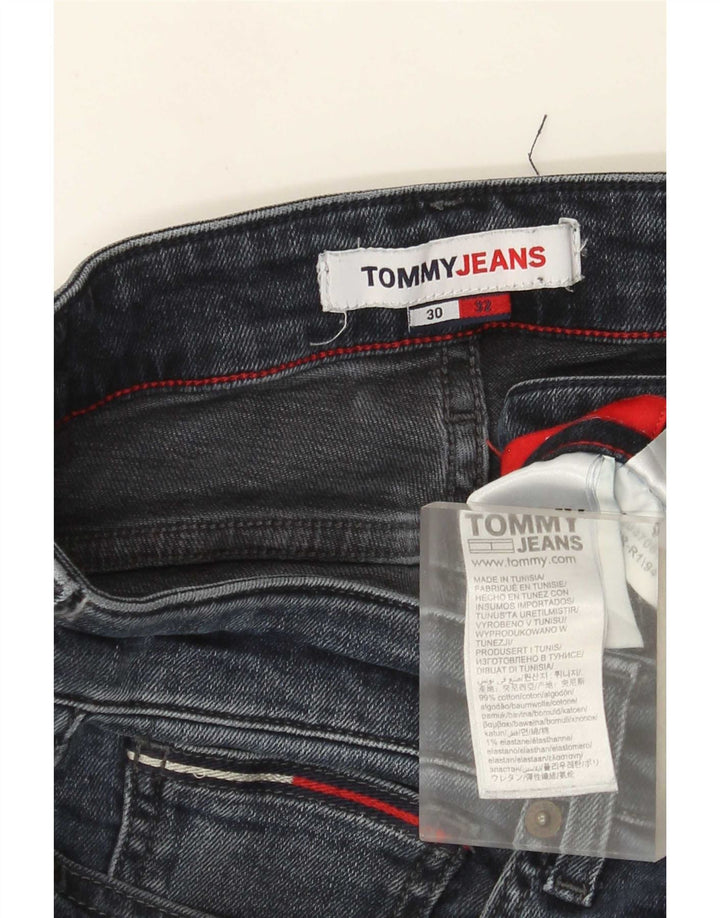 Jeans slim da uomo Tommy Hilfiger W30 L32 cotone blu navy
