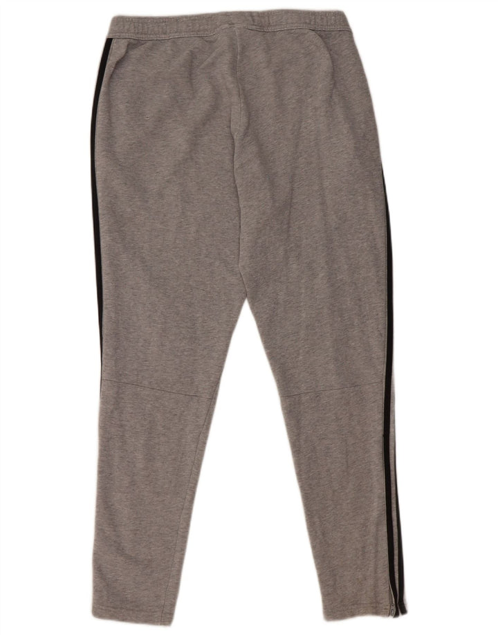 Pantaloni da tuta da uomo Adidas in cotone grigio medio