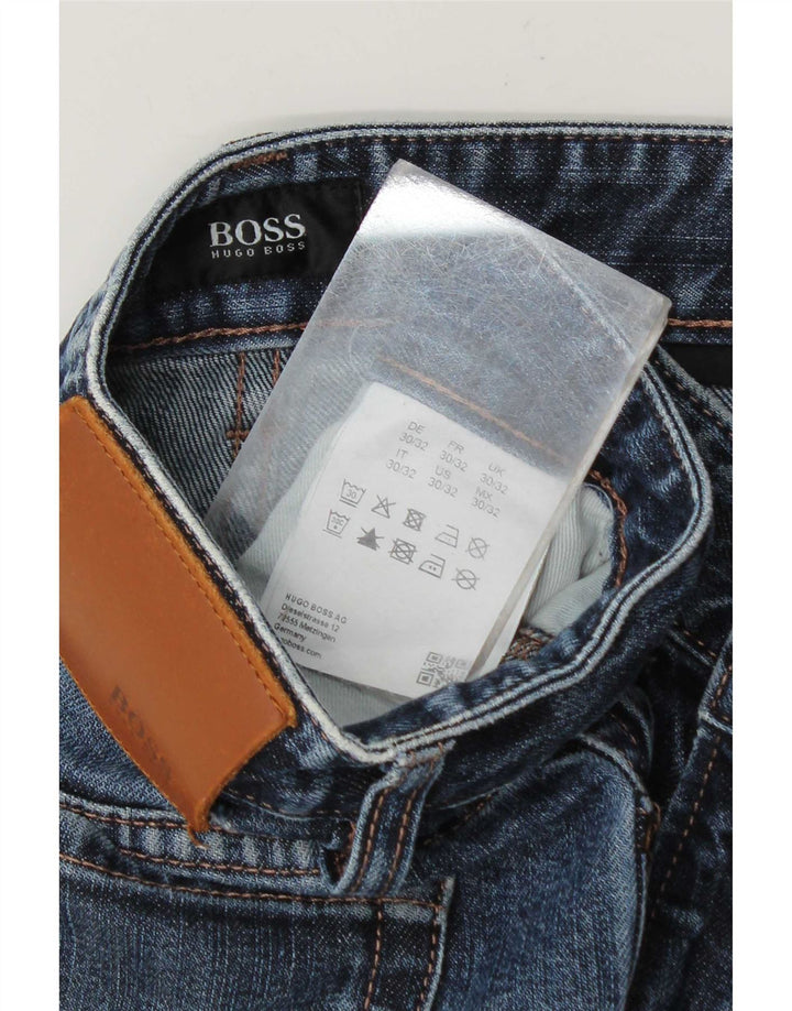 Jeans slim da uomo Hugo Boss W30 L28 cotone blu