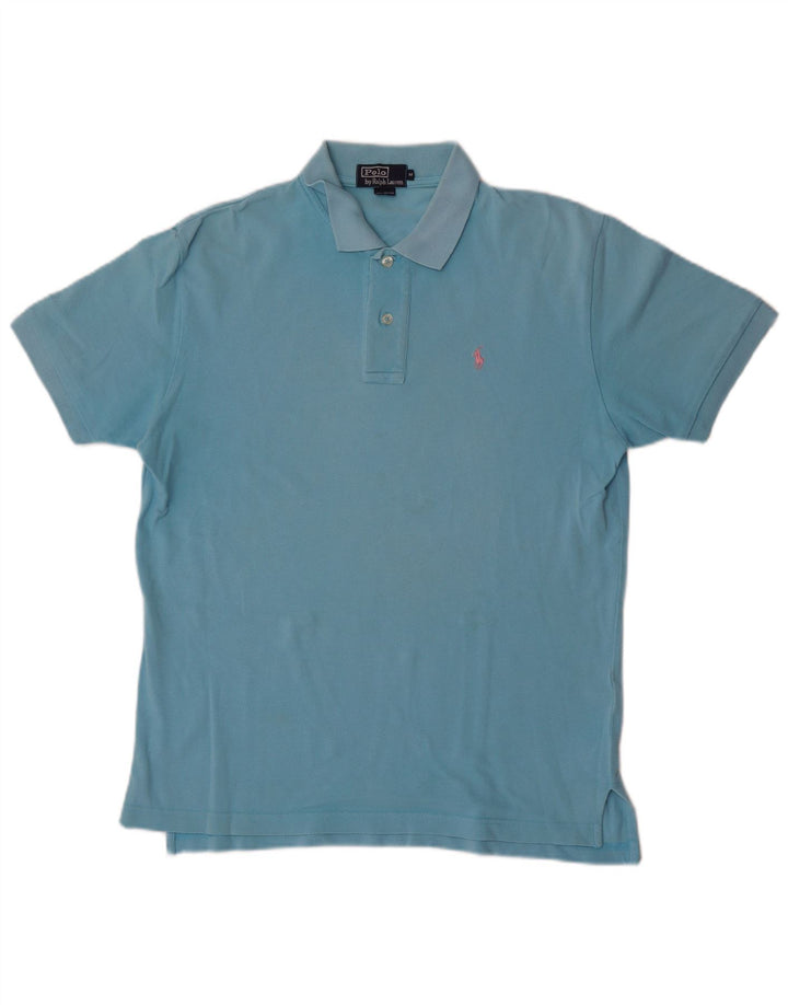 Polo Ralph Lauren Camicia da uomo in cotone blu medio