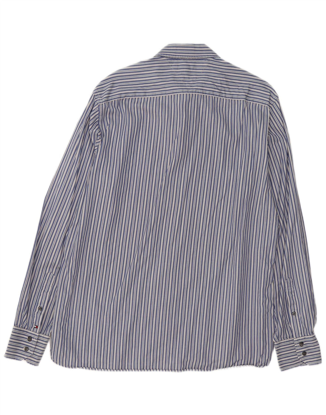 Camicia da uomo Tommy Hilfiger grande cotone a righe blu