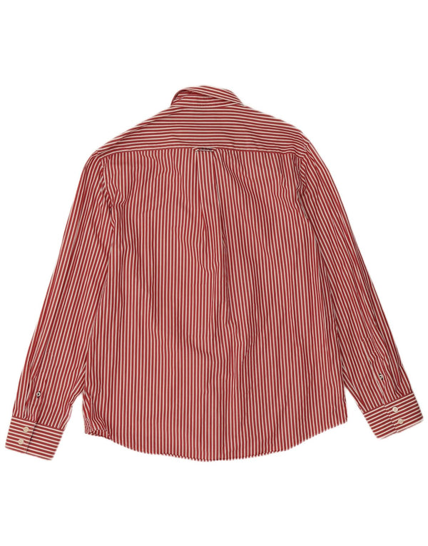 Crew Clothing Camicia da uomo dalla vestibilità classica 2XL Cotone gessato rosso