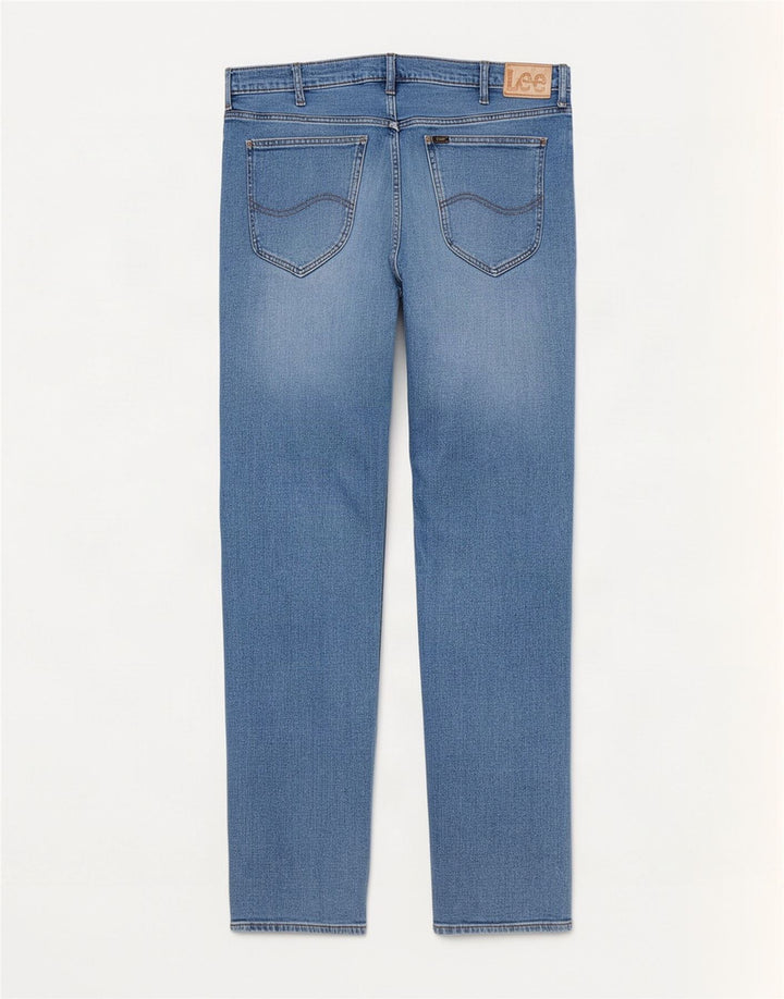 Jeans slim Lee Daren da uomo con cerniera e effetto invecchiato W36 L34 cotone blu