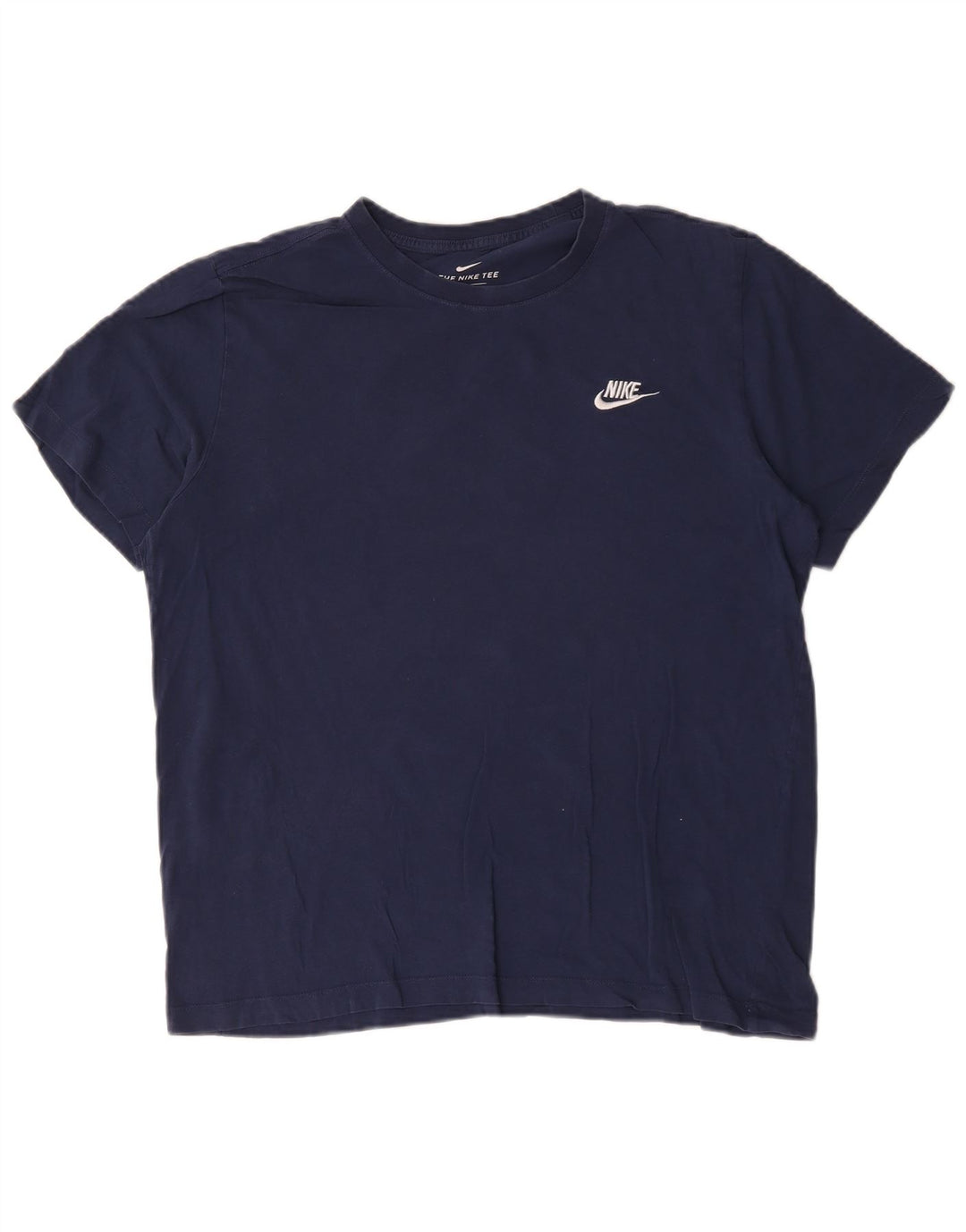 T-shirt da uomo Nike Top Large in cotone blu navy