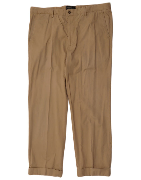 Marlboro Classics Mens Straight Chino Trousers W38 L30 Beige