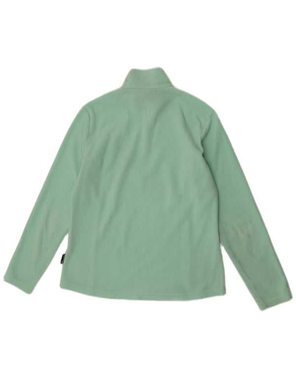 Maglione in pile da donna con collo con zip Jack Wolfskin UK 14/16 grande verde