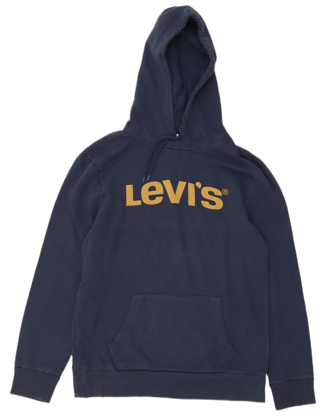 Maglione con cappuccio grafico da uomo Levi's grande in cotone blu navy