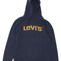 Maglione con cappuccio grafico da uomo Levi's grande in cotone blu navy