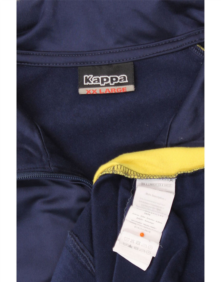 Giacca da tuta da uomo Kappa 2XL Poliestere color block blu navy