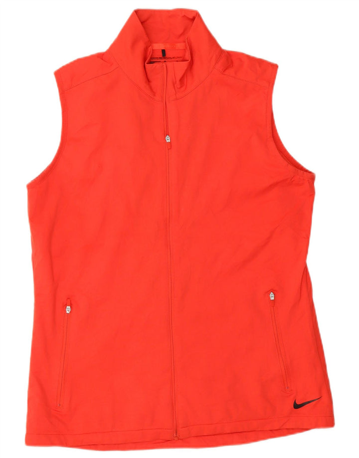 Giacca da tuta senza maniche da donna Nike UK 14 poliestere rosso medio