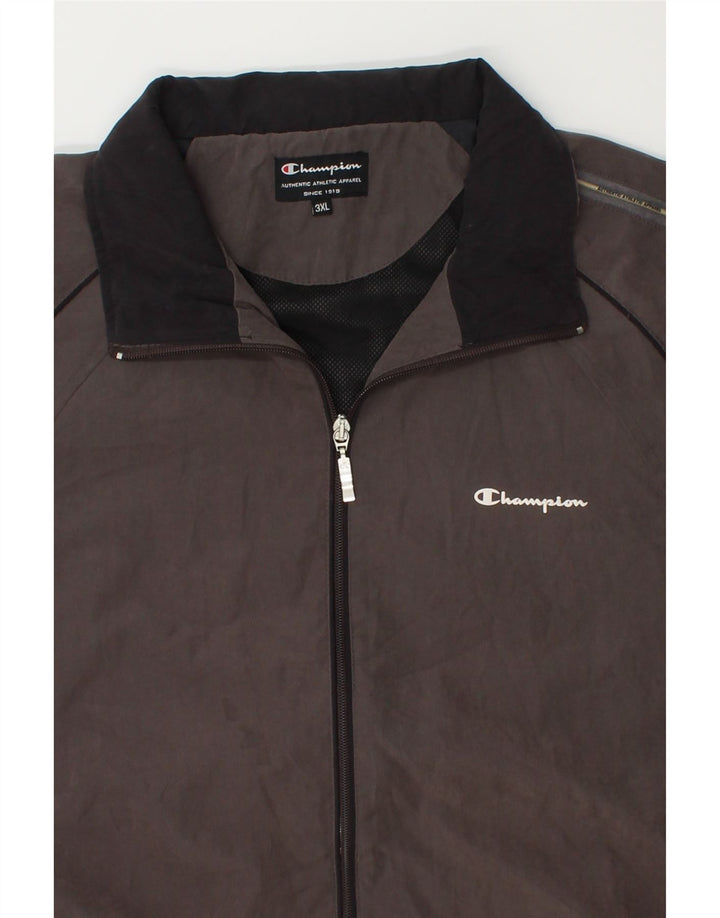 Giacca da tuta da uomo CHAMPION 3XL Poliestere grigio