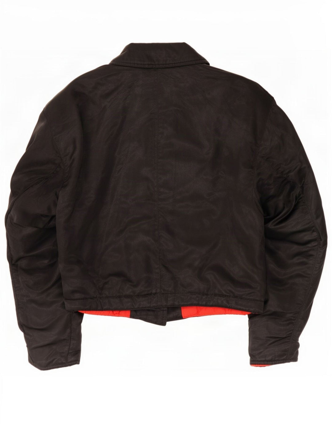 Giacca da motociclista vintage da donna UK 12 media nera