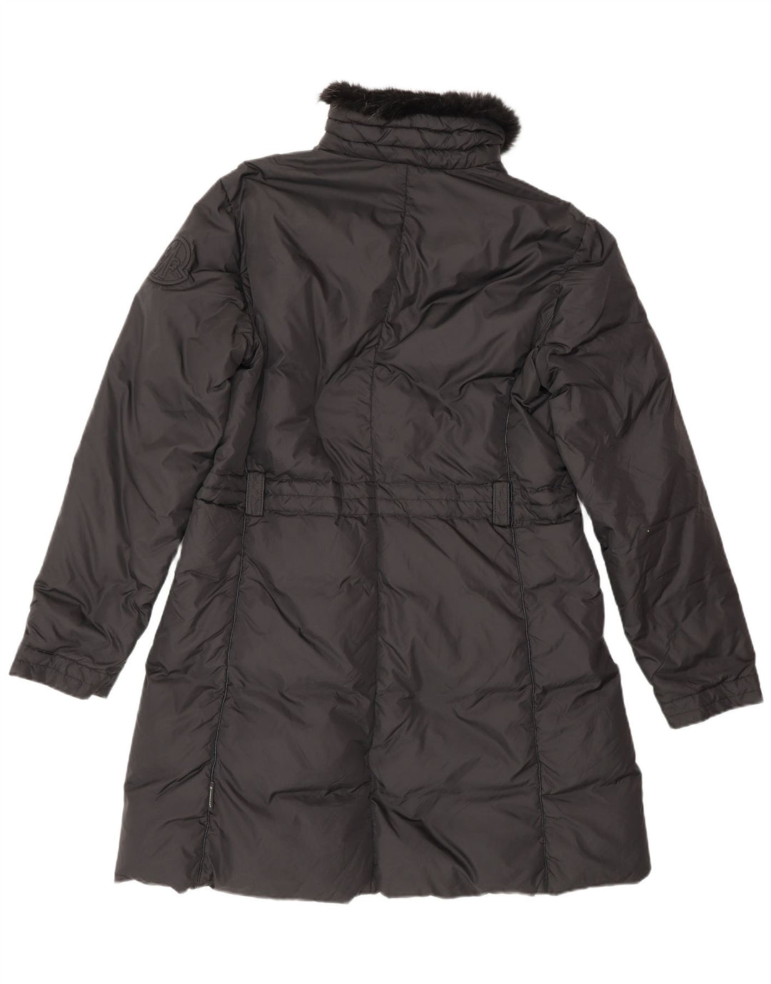 Cappotto imbottito da donna MONCLER taglia 5 2XL poliestere nero invernale