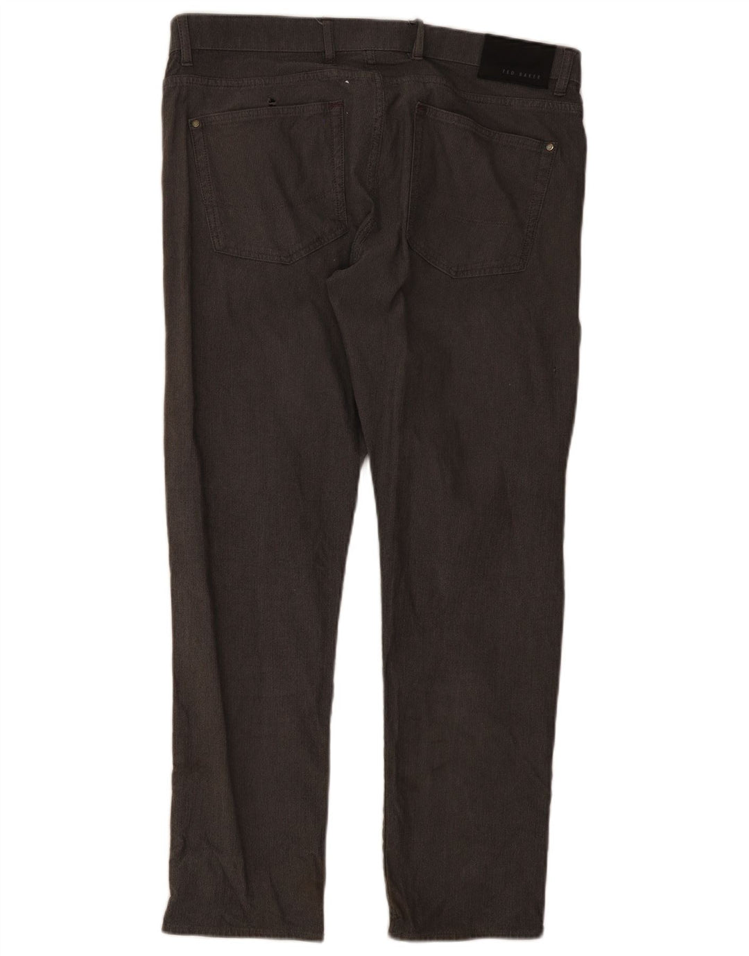 Pantaloni casual dritti da uomo Ted Baker W36 L30 Grigi