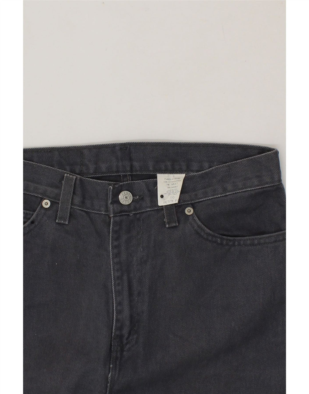 FADED GLORY Womens Petite Tapered Jeans US 10 Medium W28 L28 Grey Cotton Vintage Faded Glory and Second-Hand Faded Glory from Messina Hembry 