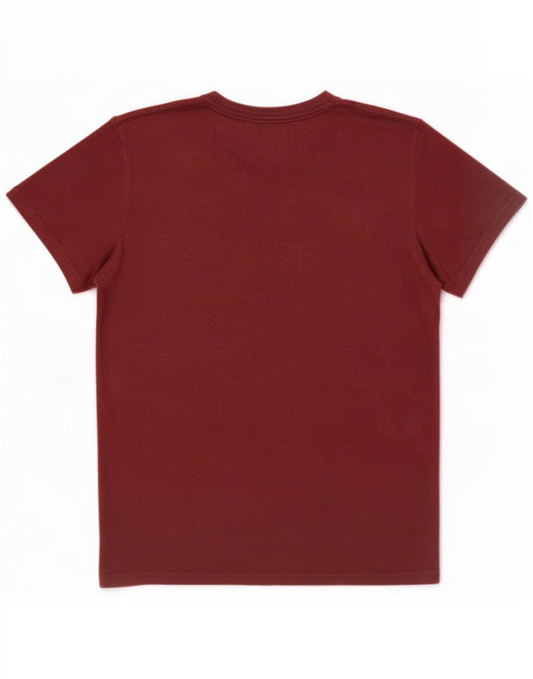 T-shirt grafica da uomo Hollister Top in cotone chiazzato medio marrone
