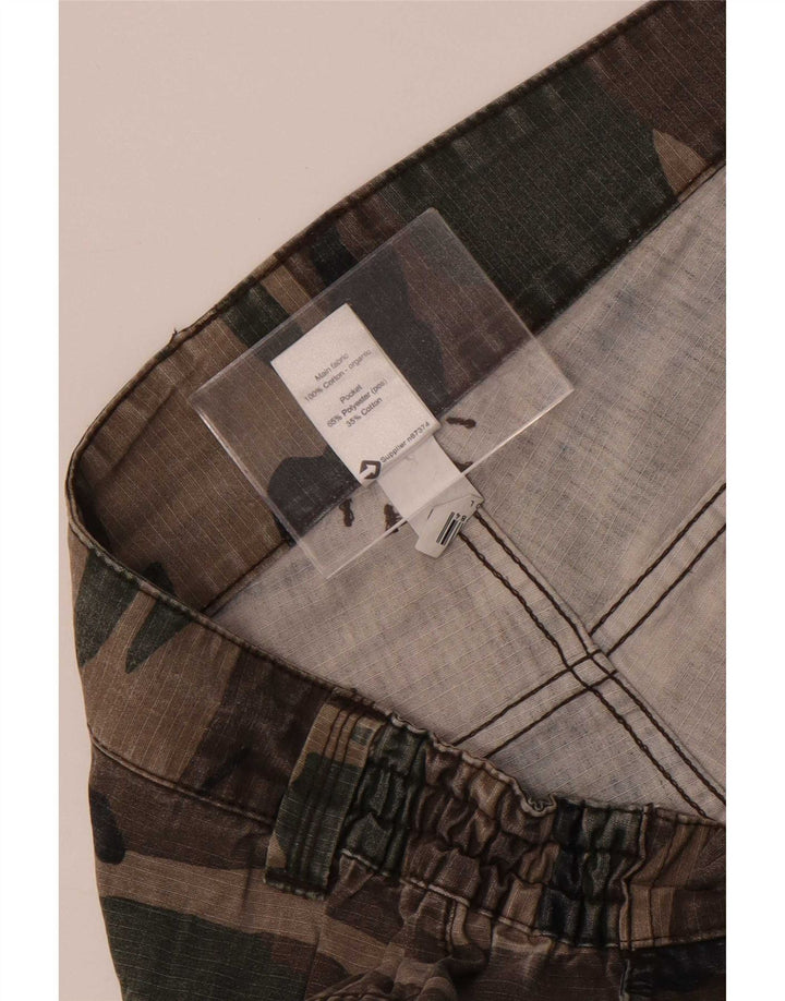 Pantaloncini cargo da uomo Solognac medi W34 in cotone mimetico multicolore