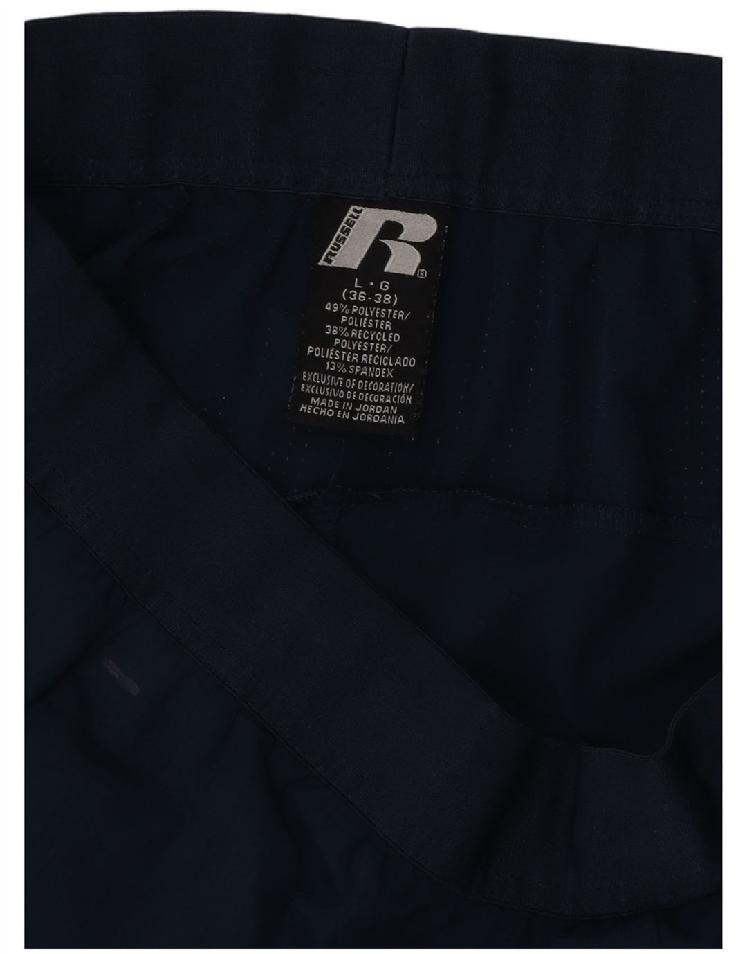 RUSSELL ATHLETIC Pantaloncini sportivi Dri-Power da uomo di grandi dimensioni in poliestere blu navy