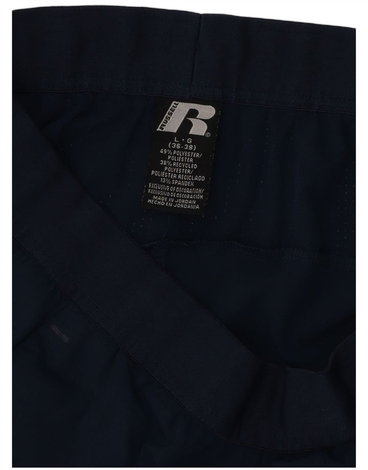 RUSSELL ATHLETIC Pantaloncini sportivi Dri-Power da uomo di grandi dimensioni in poliestere blu navy