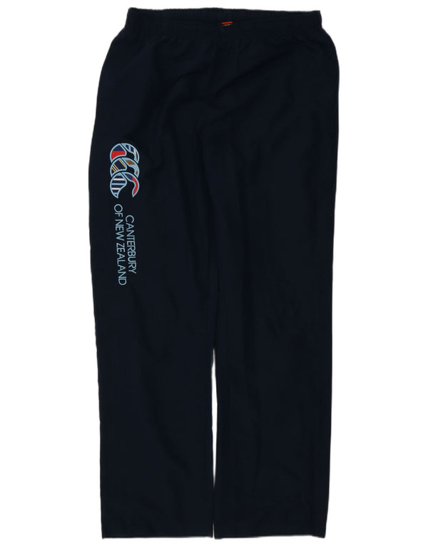 Pantaloni da tuta con grafica da uomo CANTERBURY grandi in poliestere blu navy