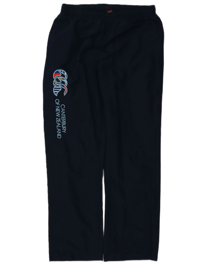 Pantaloni da tuta con grafica da uomo CANTERBURY grandi in poliestere blu navy