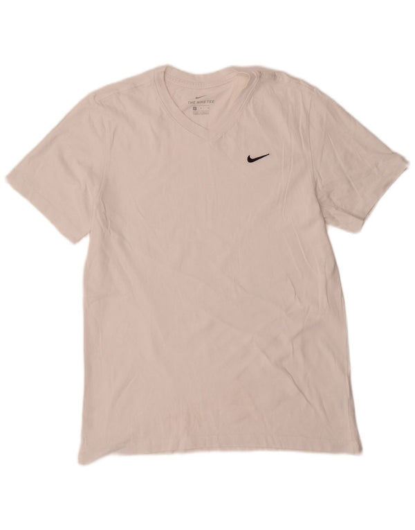 T-shirt da uomo Nike Top in cotone bianco medio