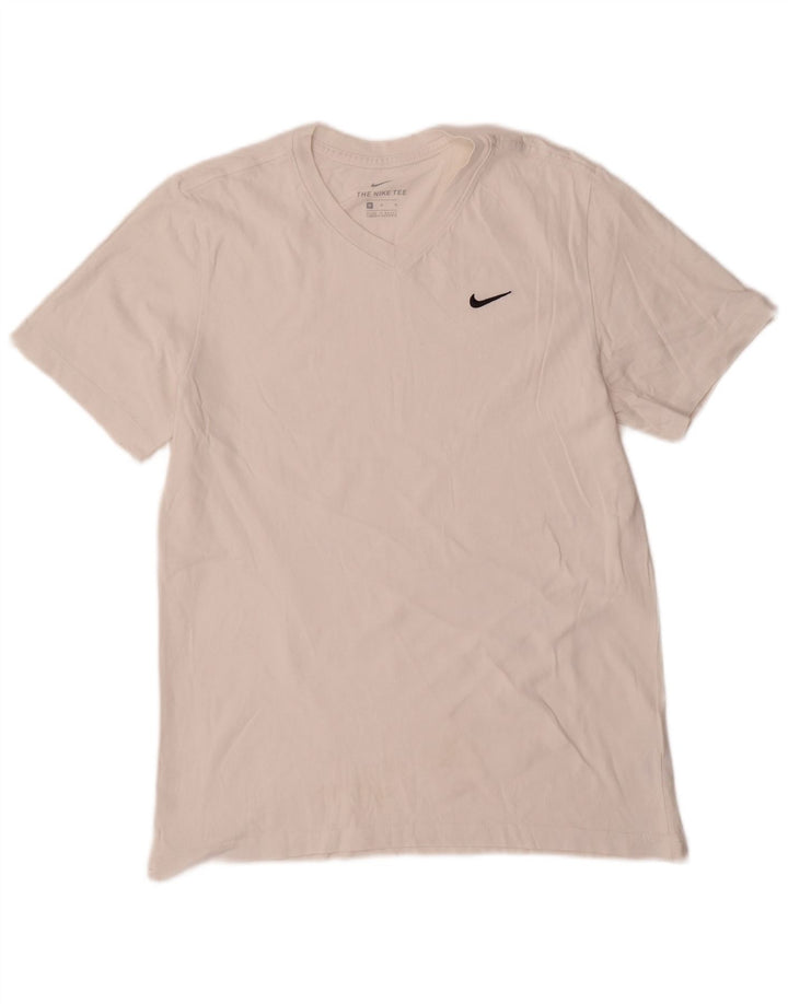 T-shirt da uomo Nike Top in cotone bianco medio