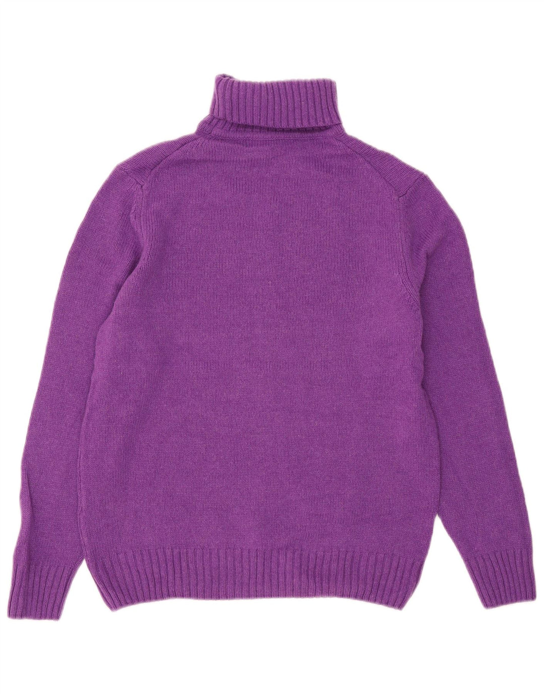 Maglione maglione a collo alto da donna Zara UK 14 Lana viola medio