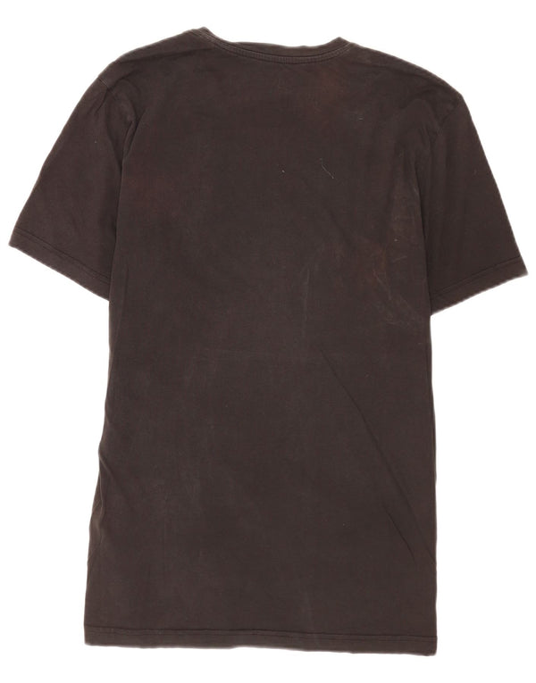 T-shirt grafica da uomo Reebok Top grande in cotone nero