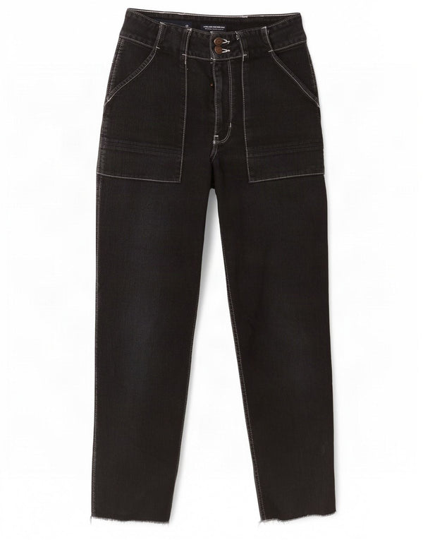 Jeans Hollister Mom Straight da donna US 5 medi W27 L27 neri