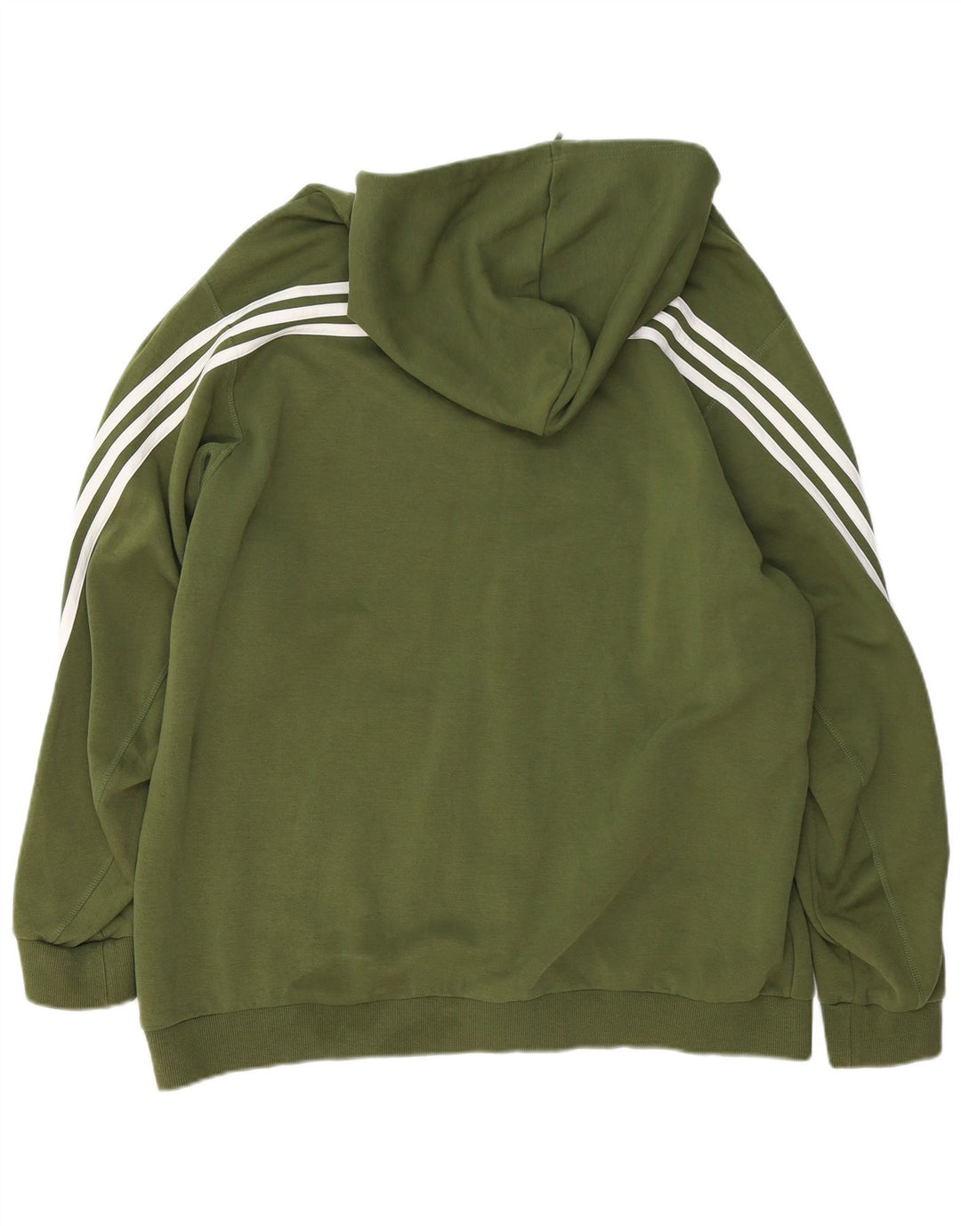 Maglione con cappuccio e zip da uomo Adidas 2XL cotone kaki