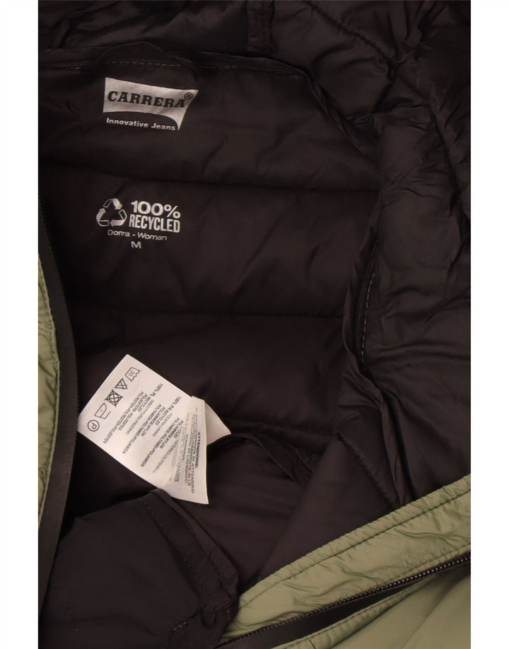 Giacca imbottita con cappuccio da donna Carrera UK 14 Medium Khaki Poliammide