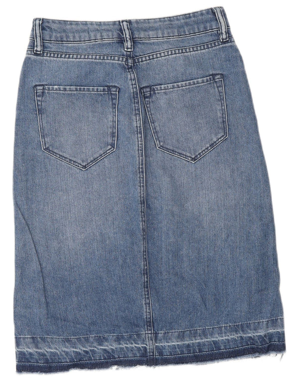 Gonna in denim da donna All Saints UK 6 XS W25 cotone blu